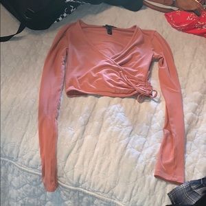 Long sleeve crop top